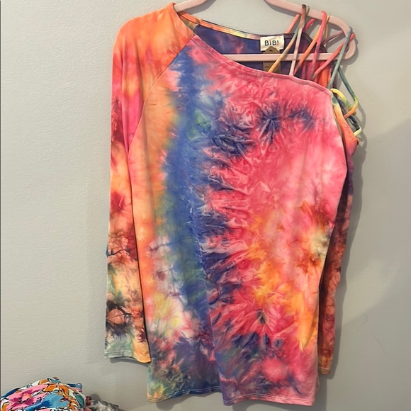 BiBi Tops - Tie-Dye Multicolor Women's Top